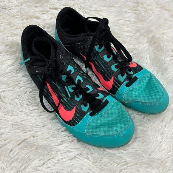 Nike Rival MO Blue Mesh Athletic Running Track Spikes Shoes Women Size 8.5 - Picture 2 of 11